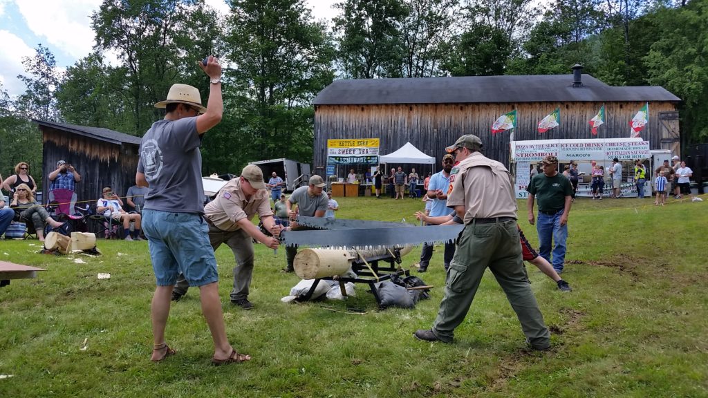 Bark Peelers' Festival 2017 Champion Barkpeeler Pennsylvania Lumber