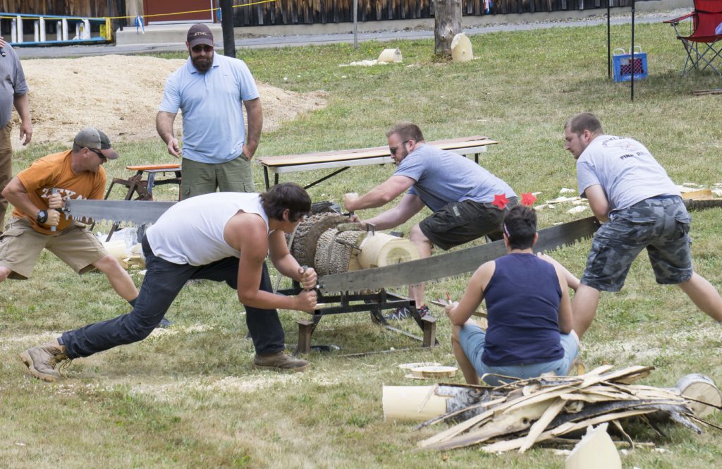 Bark Peelers' Festival 2016 Champion Barkpeeler Pennsylvania Lumber