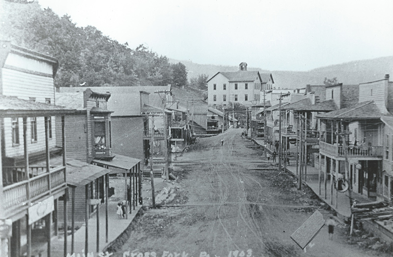 Cross Fork, Lumbering Town, 1903