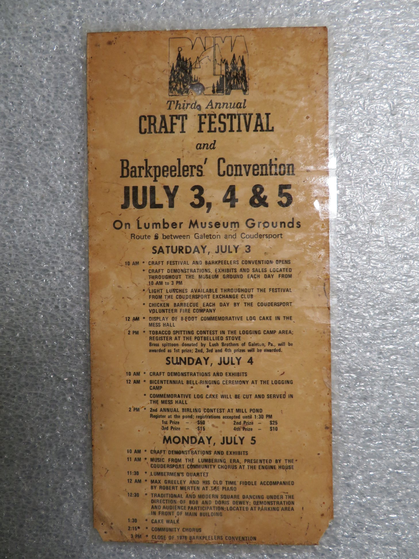 1976 Bark Peelers’ Convention – Pennsylvania Lumber Museum